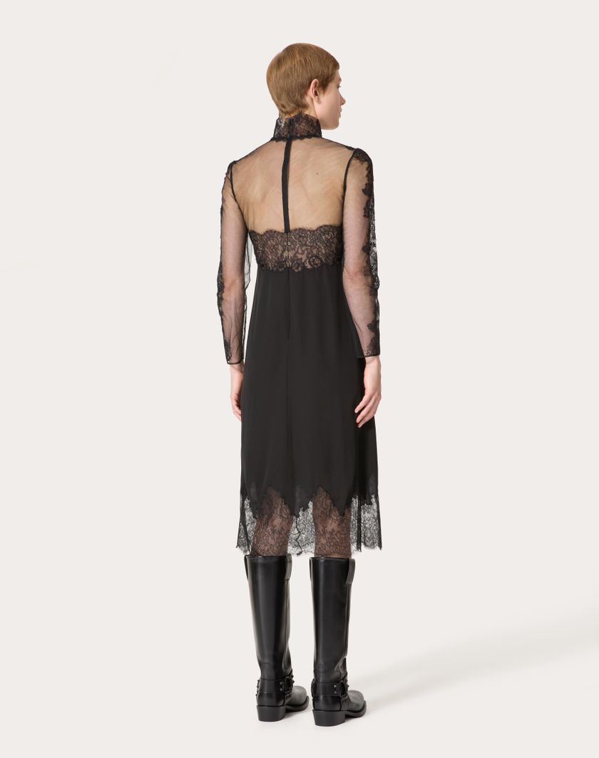 Valentino Handbags Abito Midi Per Donna In Nero | Valentino IT