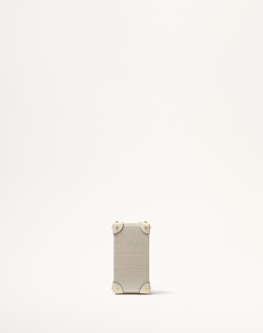 Valentino Handbags Astuccio Per Profumo 100 Ml Valentino Garavani In Canvas Pelle Di Vitello E Borchie In Metallo Per Donna In Naturale/avorio | Valentino IT