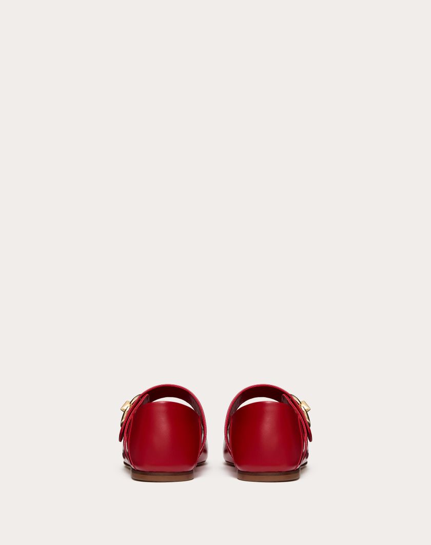 Valentino Handbags Ballerina Mary-jane Vlogo Locker In Naplack Per Donna In Rosso V. | Valentino IT