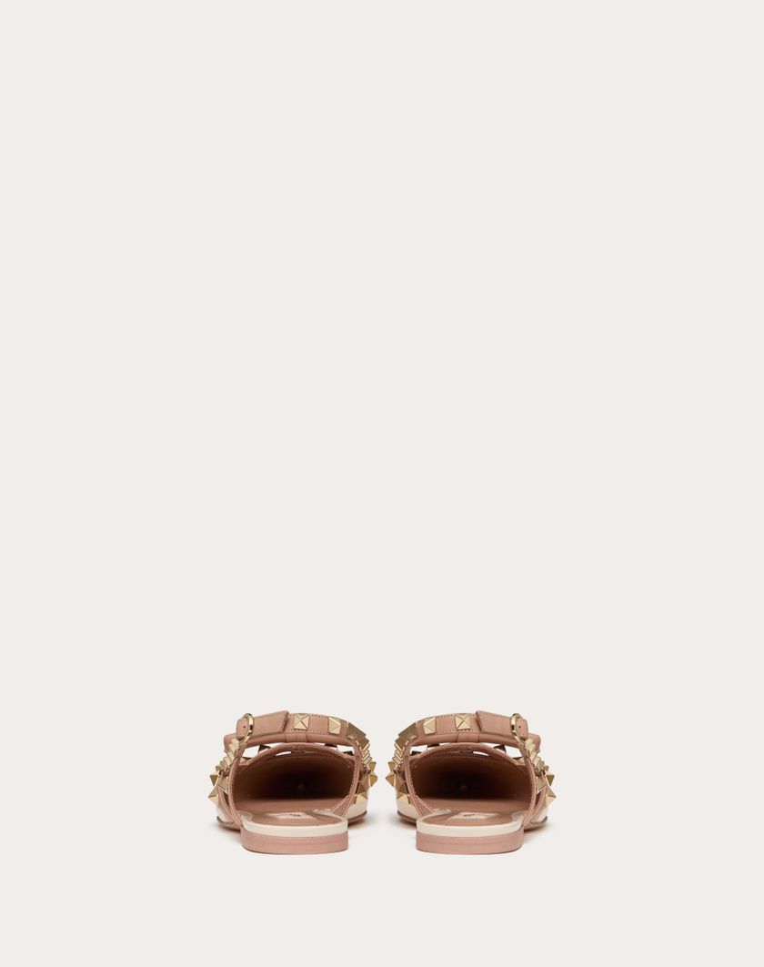 Valentino Handbags Ballerina Slingback Rockstud Bow In Vernice Per Donna In Rose Cannelle | Valentino IT