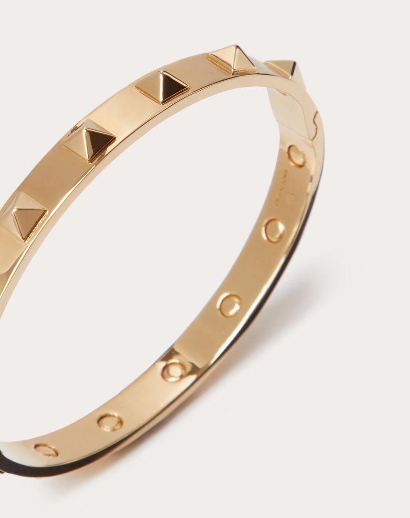 Valentino Handbags Bangle Rockstud In Metallo Per Uomo In Oro | Valentino IT