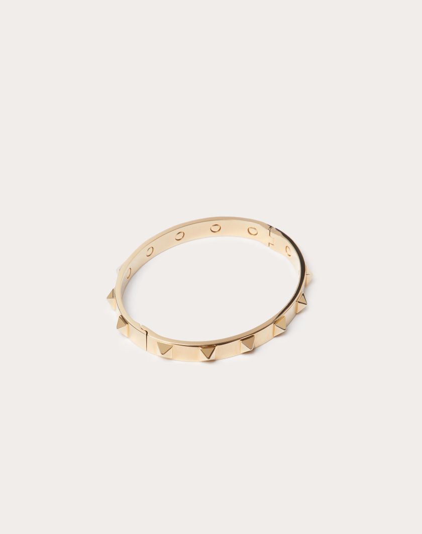 Valentino Handbags Bangle Rockstud In Metallo Per Uomo In Oro | Valentino IT