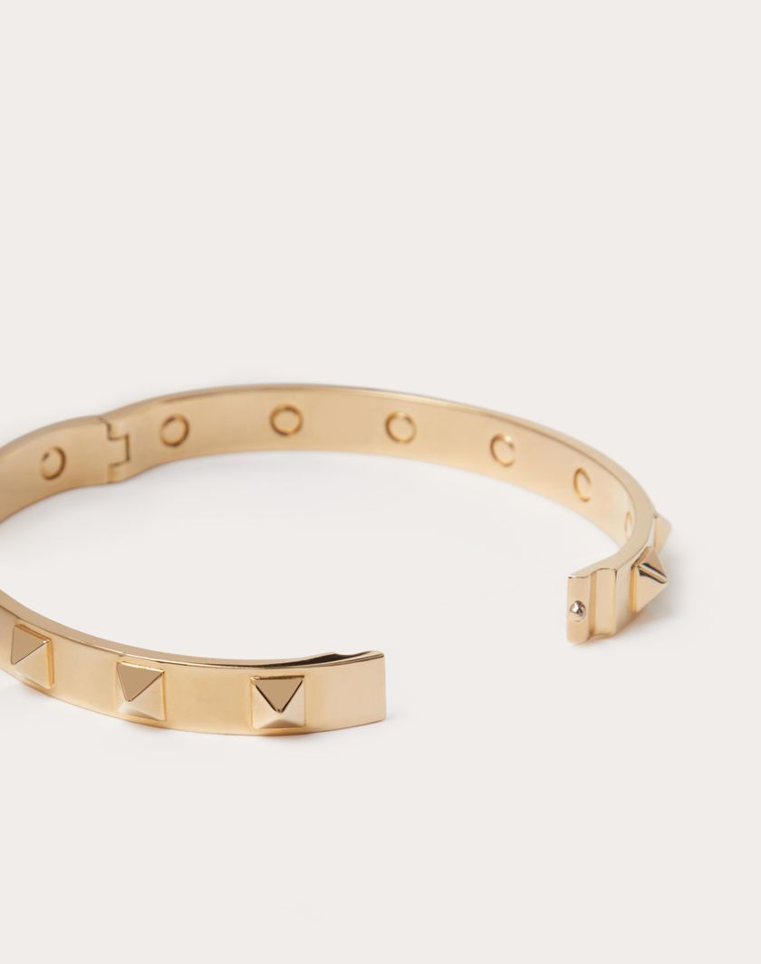 Valentino Handbags Bangle Rockstud In Metallo Per Uomo In Oro | Valentino IT