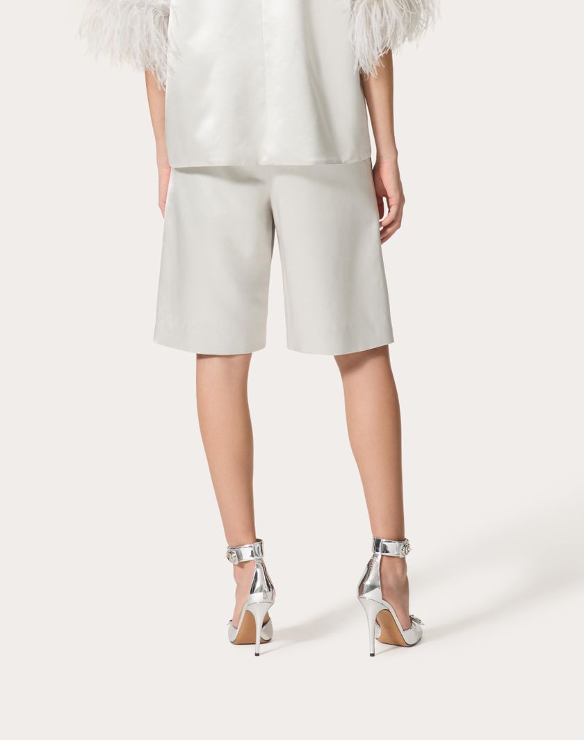 Valentino Handbags Bermuda In Satin De Soie Per Donna In Smoky | Valentino IT