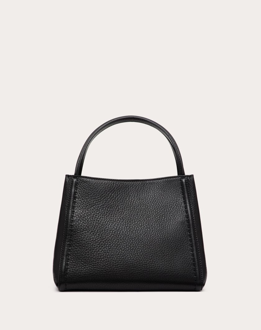 Valentino Handbags Borsa A Mano Media Valentino Garavani Alltime In Vitello Granato Per Donna In Nero | Valentino IT