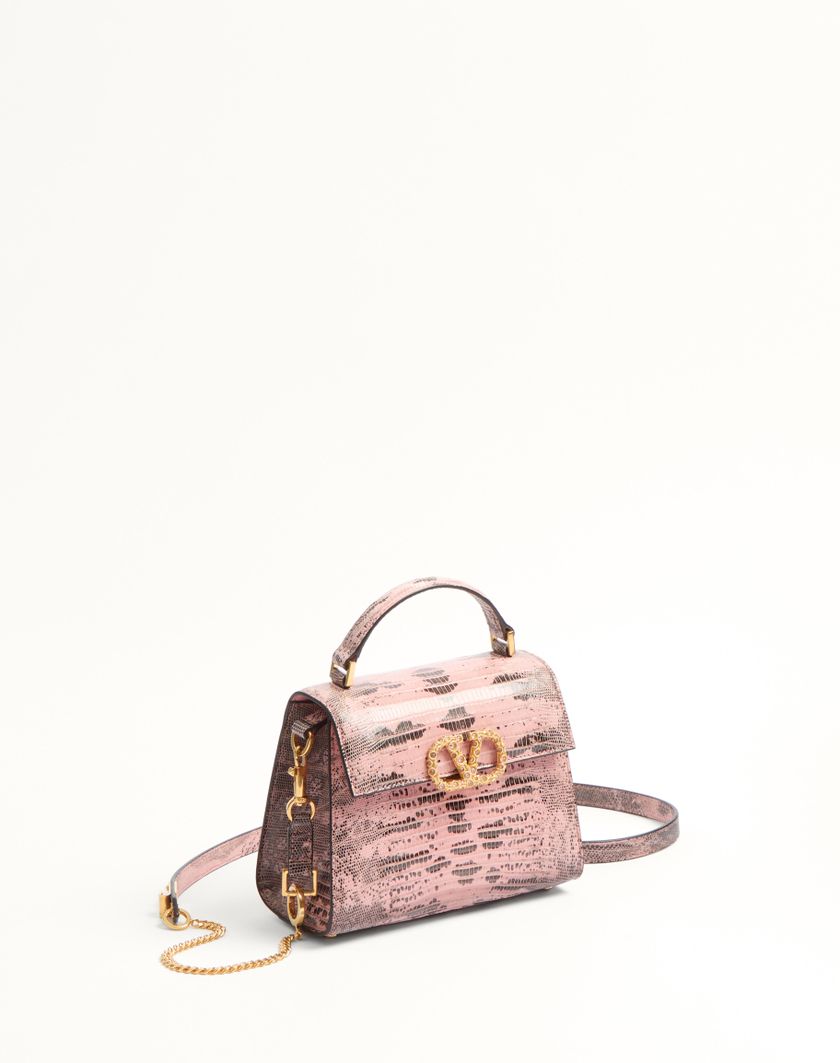 Valentino Handbags Borsa A Mano Mini Valentino Garavani Vsling In Tejus Con Logo Gioiello Per Donna In Rosa | Valentino IT