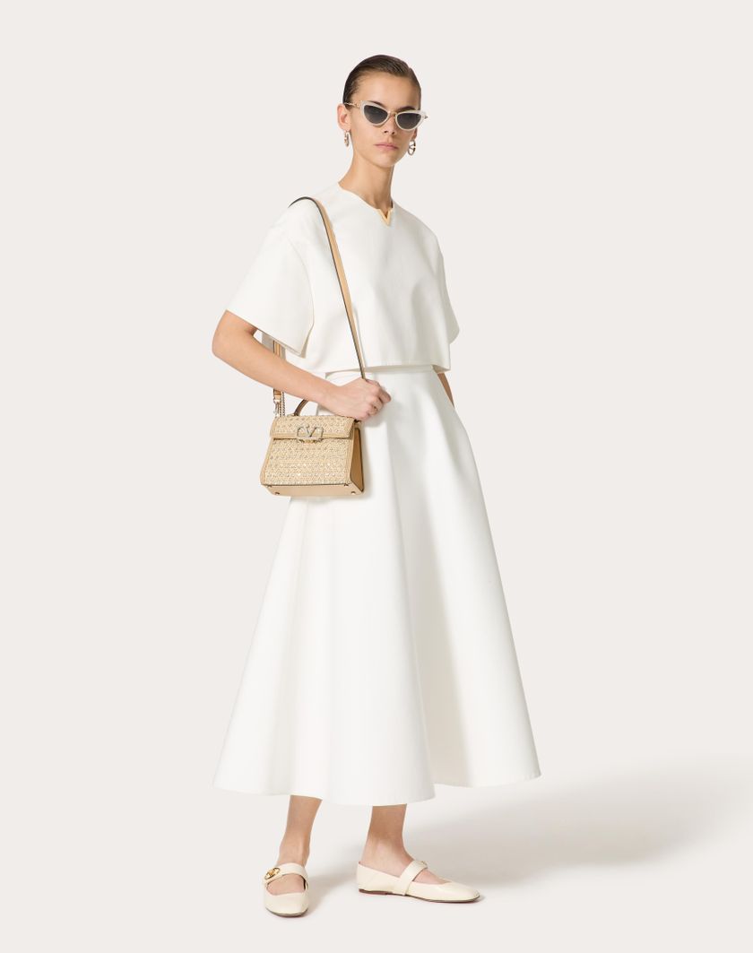 Valentino Handbags Borsa A Mano Mini Valentino Garavani Vsling Ricamata Per Donna In Naturale/crystal/beige | Valentino IT