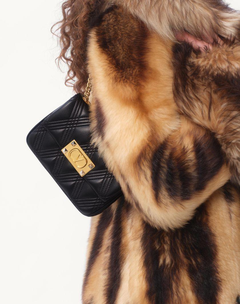 Valentino Handbags Borsa A Spalla Piccola Valentino Garavani Quiltie 67 In Nappa Trapuntata Per Donna In Nero | Valentino IT