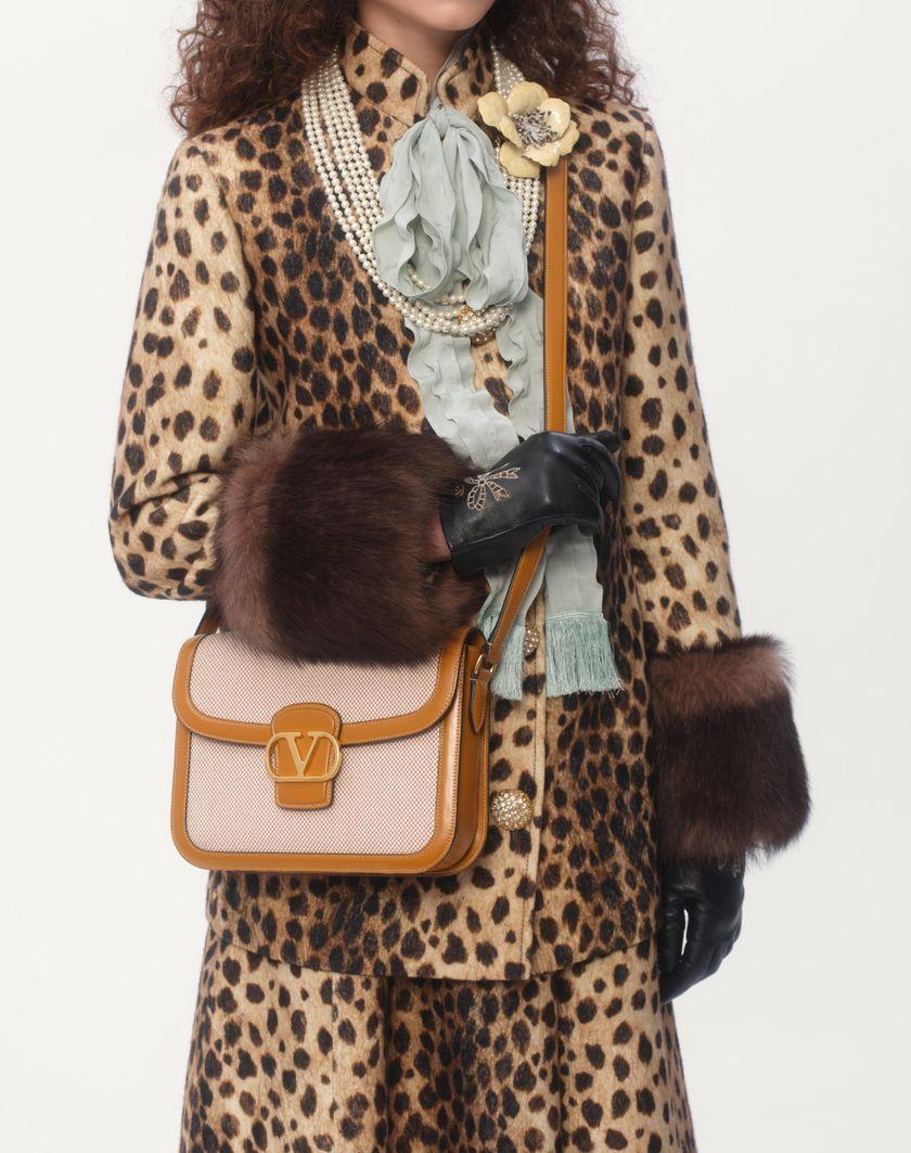 Valentino Handbags Borsa A Spalla Valentino Garavani 9to5 In Canvas Per Donna In Beige | Valentino IT