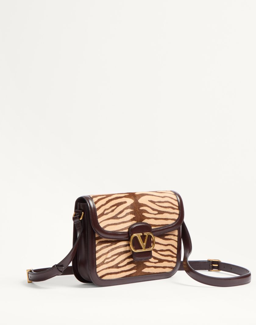 Valentino Handbags Borsa A Spalla Valentino Garavani 9to5 In Vitello Effetto Pony Animalier Per Donna In Marrone | Valentino IT