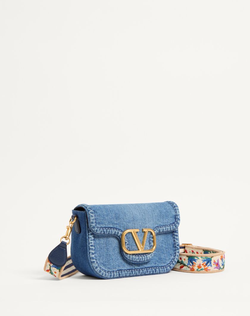 Valentino Handbags Borsa A Spalla Valentino Garavani Alltime In Denim Per Donna In Denim/worker/multicolor | Valentino IT