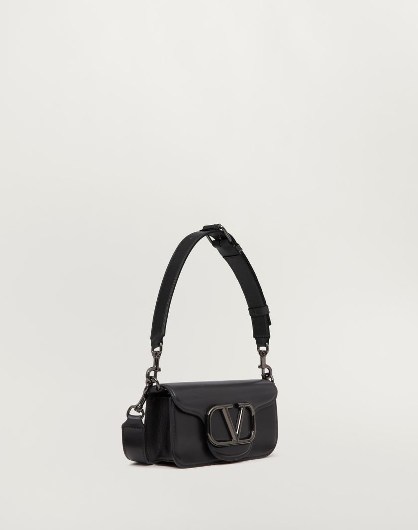 Valentino Handbags Borsa A Tracolla Mini Valentino Garavani Locò In Vitello Per Uomo In Nero | Valentino IT
