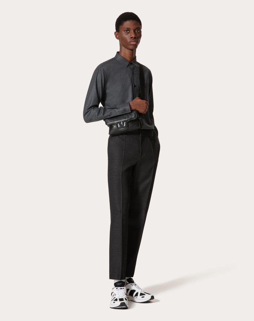 Valentino Handbags Borsa A Tracolla Valentino Garavani Noir In Nappa Per Uomo In Nero | Valentino IT