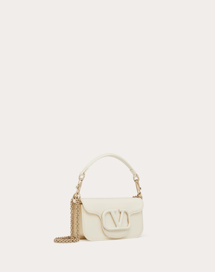 Valentino Handbags Borsa Piccola A Spalla Valentino Garavani Locò In Vitello Per Donna In Avorio | Valentino IT