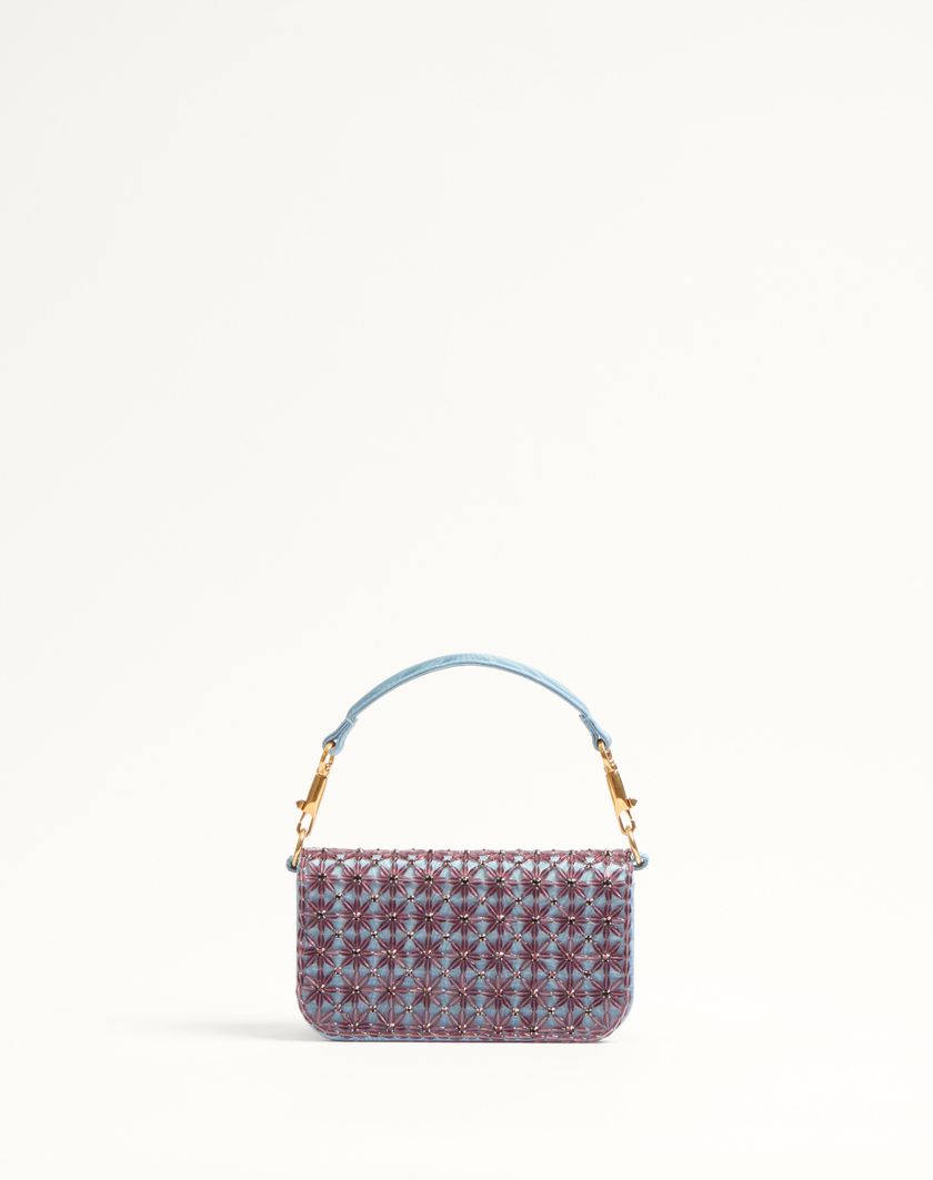 Valentino Handbags Borsa Piccola A Spalla Valentino Garavani Locò Ricamata Con Logo Gioiello Per Donna In Turchese/emerald | Valentino IT