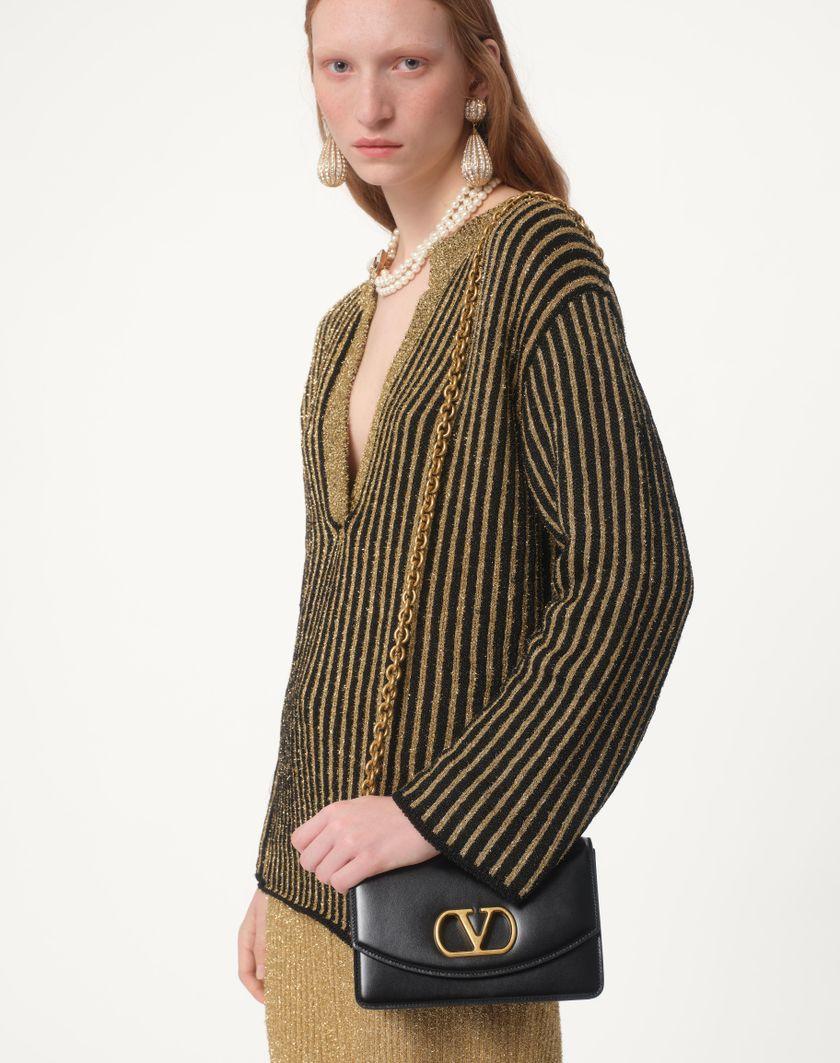 Valentino Handbags Borsa Piccola A Spalla Valentino Garavani Vain In Vitello Lucido Per Donna In Avorio | Valentino IT