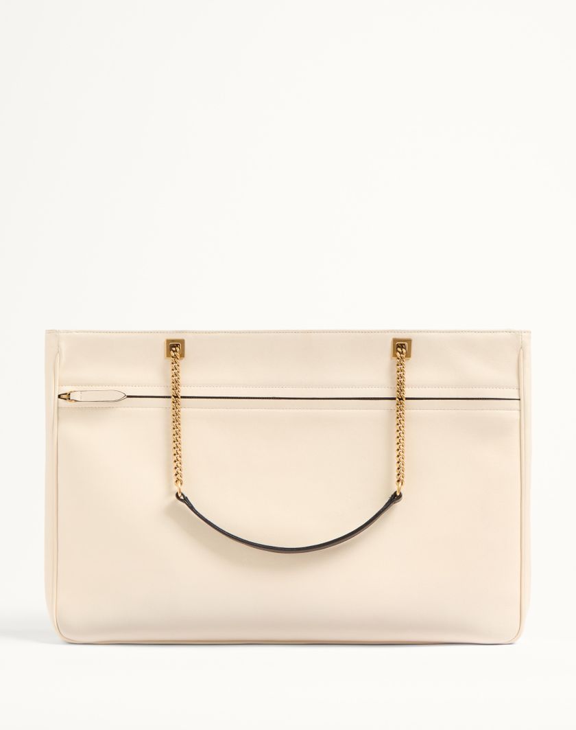 Valentino Handbags Borsa Shopping Grande Valentino Garavani Viva Superstar In Nappa Per Donna In Avorio/nero | Valentino IT