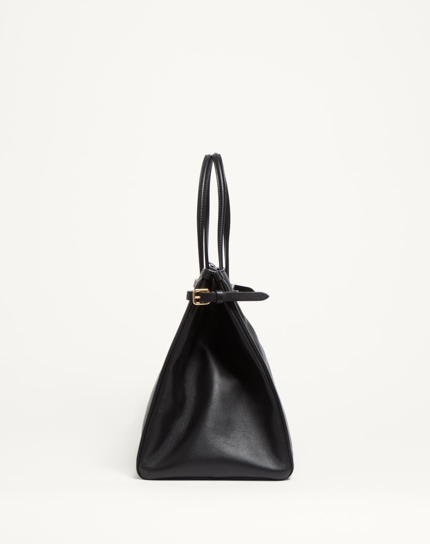 Valentino Handbags Borsa Shopping Media Valentino Garavani Antibes In Vitello Per Donna In Tabacco | Valentino IT