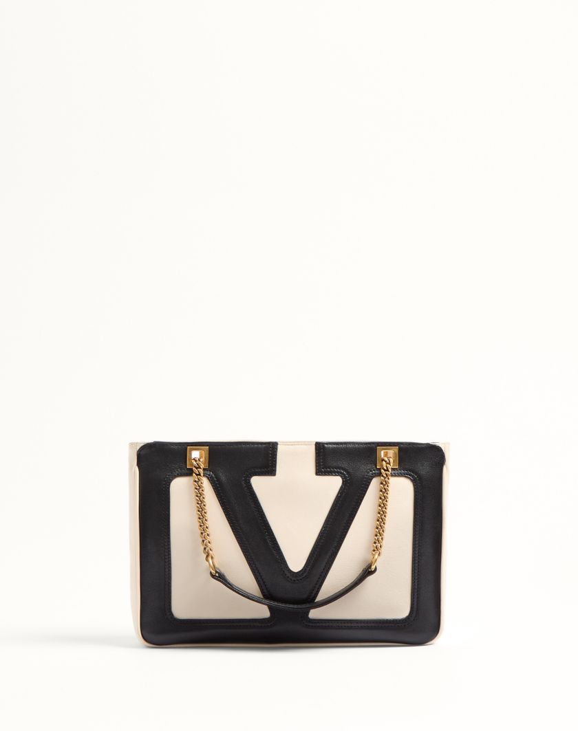 Valentino Handbags Borsa Shopping Piccola Valentino Garavani Viva Superstar In Nappa per Donna in Avorio/nero | Valentino IT