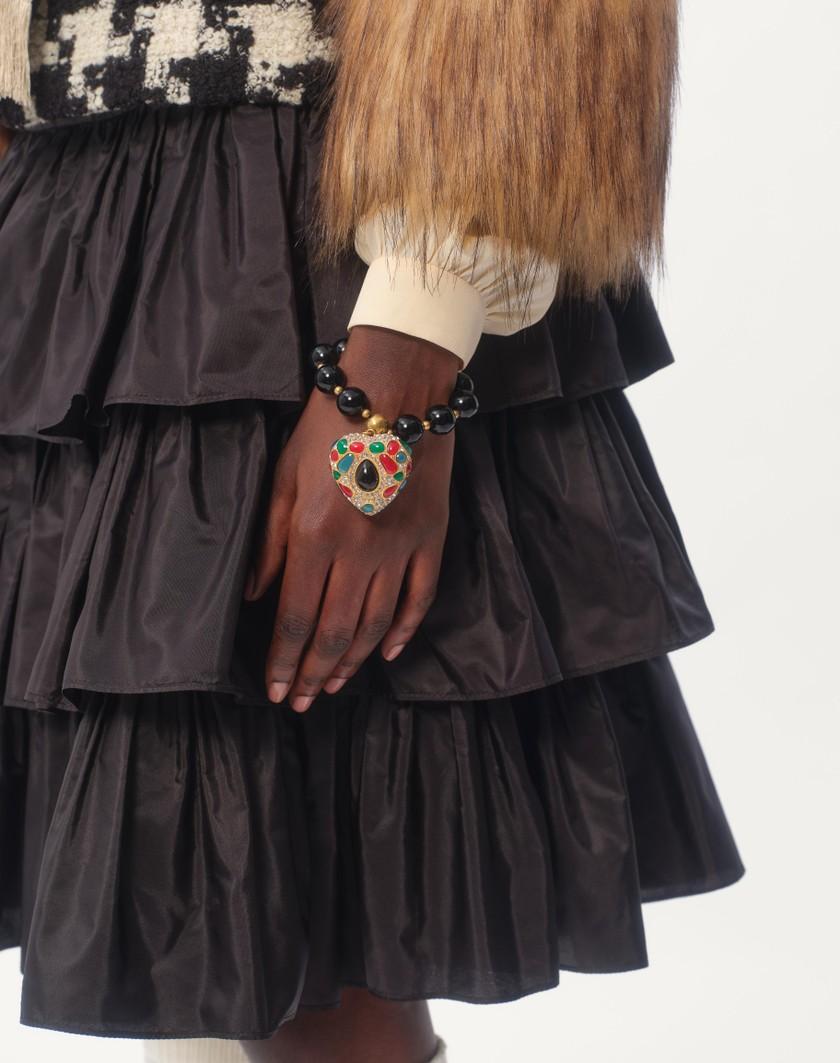 Valentino Handbags Bracciale Coeur Royal In Metallo Resina Smalto Per Donna In Multicolor | Valentino IT