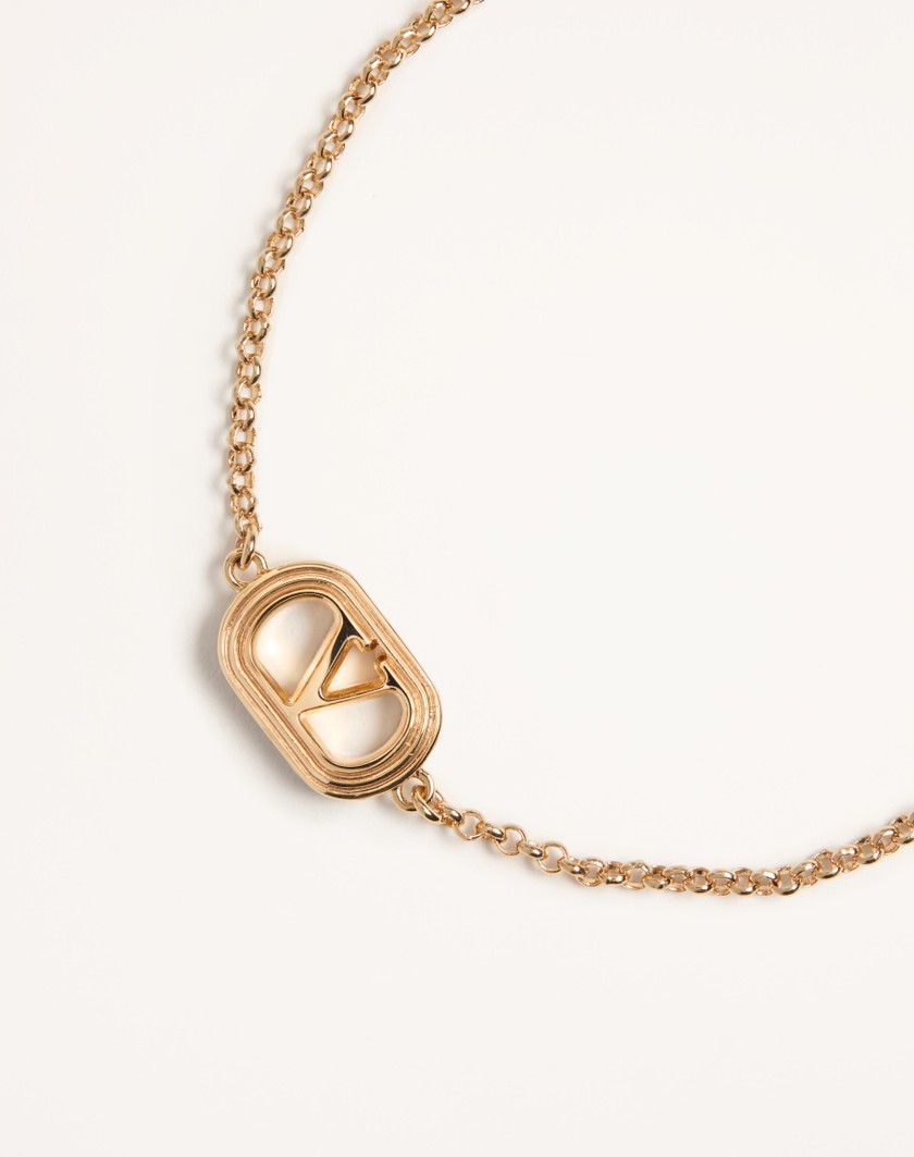 Valentino Handbags Bracciale Ovalette In Metallo E Perla Swarovski® Per Donna In Multicolor | Valentino IT