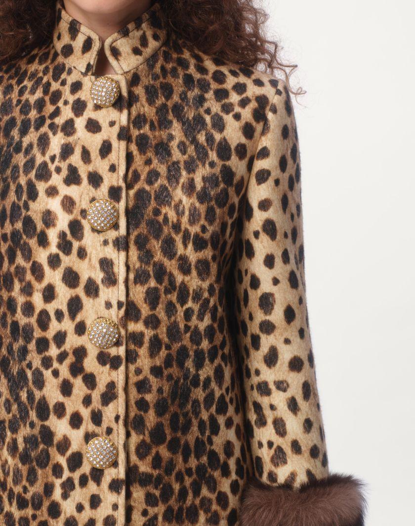 Valentino Handbags Caban In Panno Stampato Giaguaro Spots Per Donna In Animalier | Valentino IT