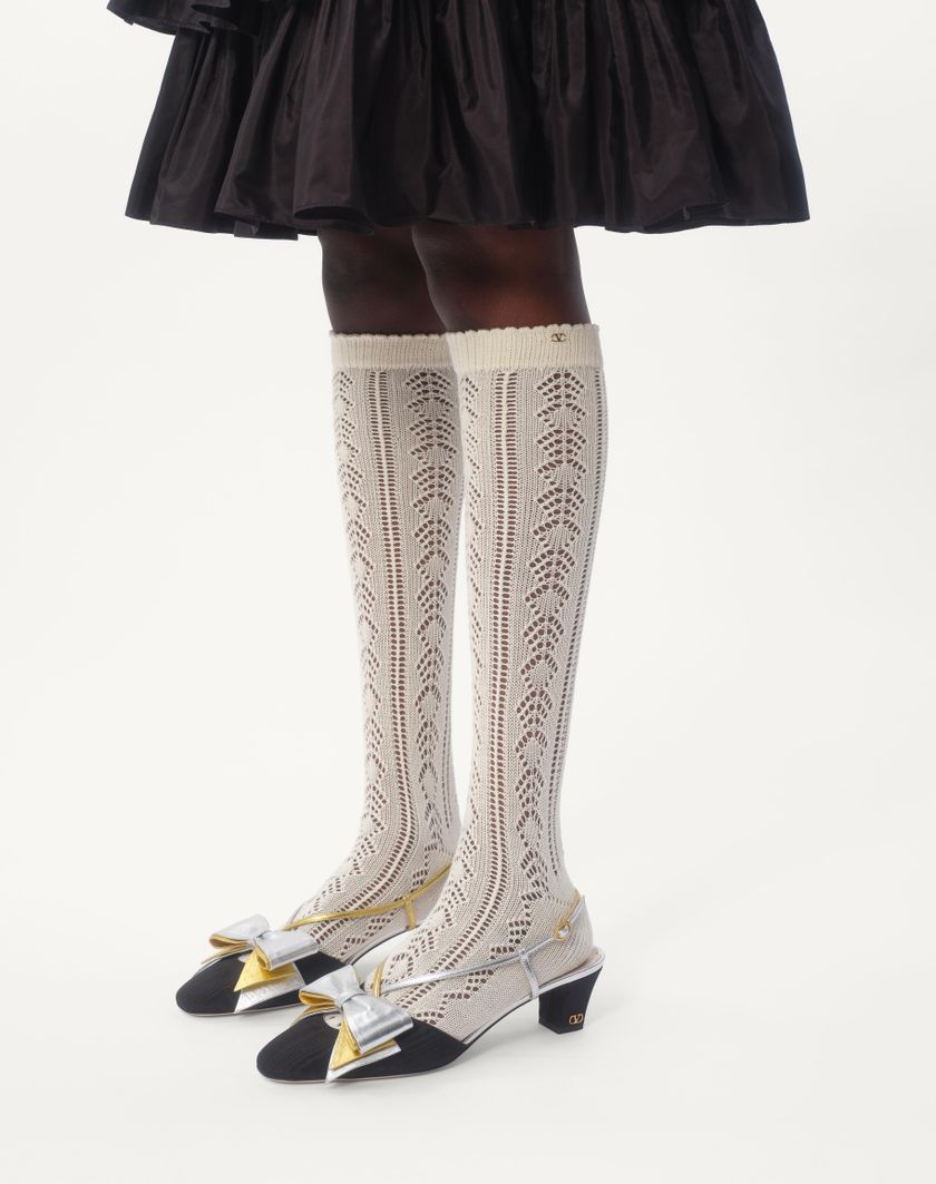 Valentino Handbags Calze In Cotone Per Donna In Avorio | Valentino IT