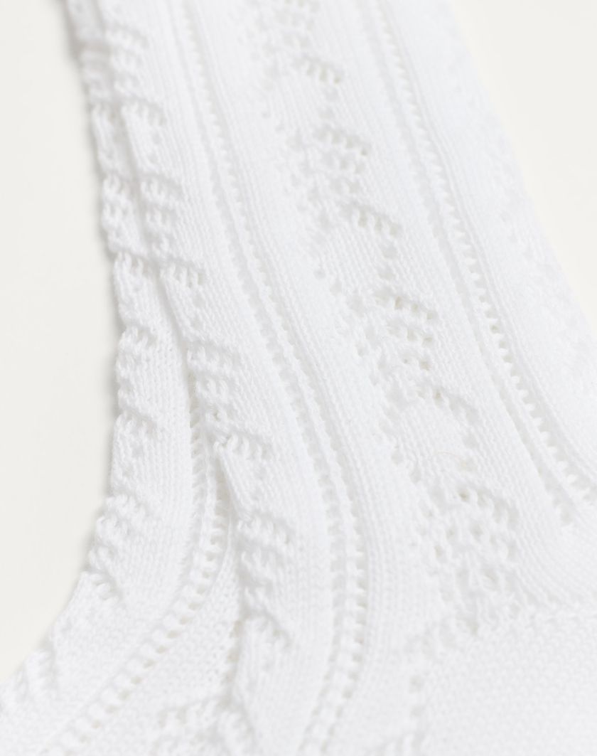 Valentino Handbags Calzini In Cotone Traforati Con Vlogo Per Uomo In Bianco | Valentino IT