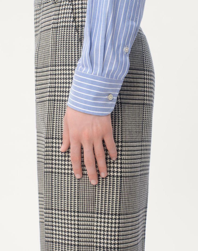 Valentino Handbags Camicia In Cotone Con Ricamo Vlogo Per Uomo In Bianco/azzurro | Valentino IT