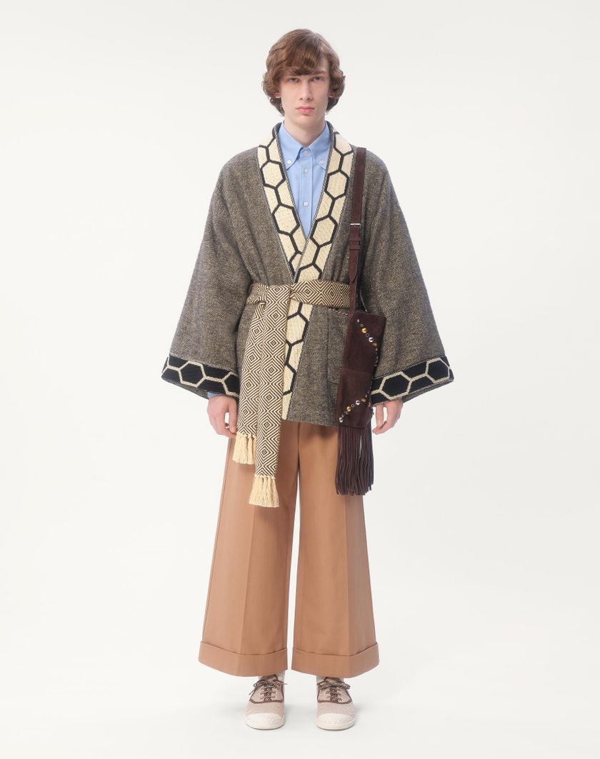 Valentino Handbags Camicia In Cotone Con Ricamo Vlogo Per Uomo In Celeste | Valentino IT