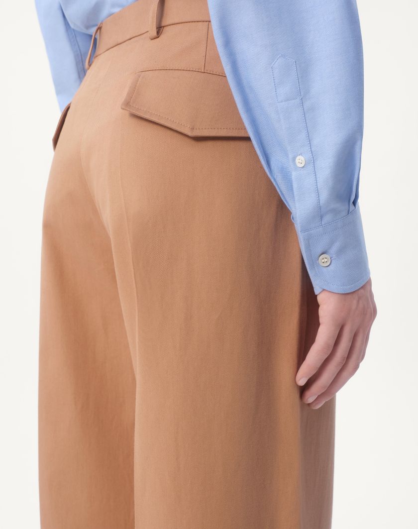 Valentino Handbags Camicia In Cotone Con Ricamo Vlogo Per Uomo In Celeste | Valentino IT