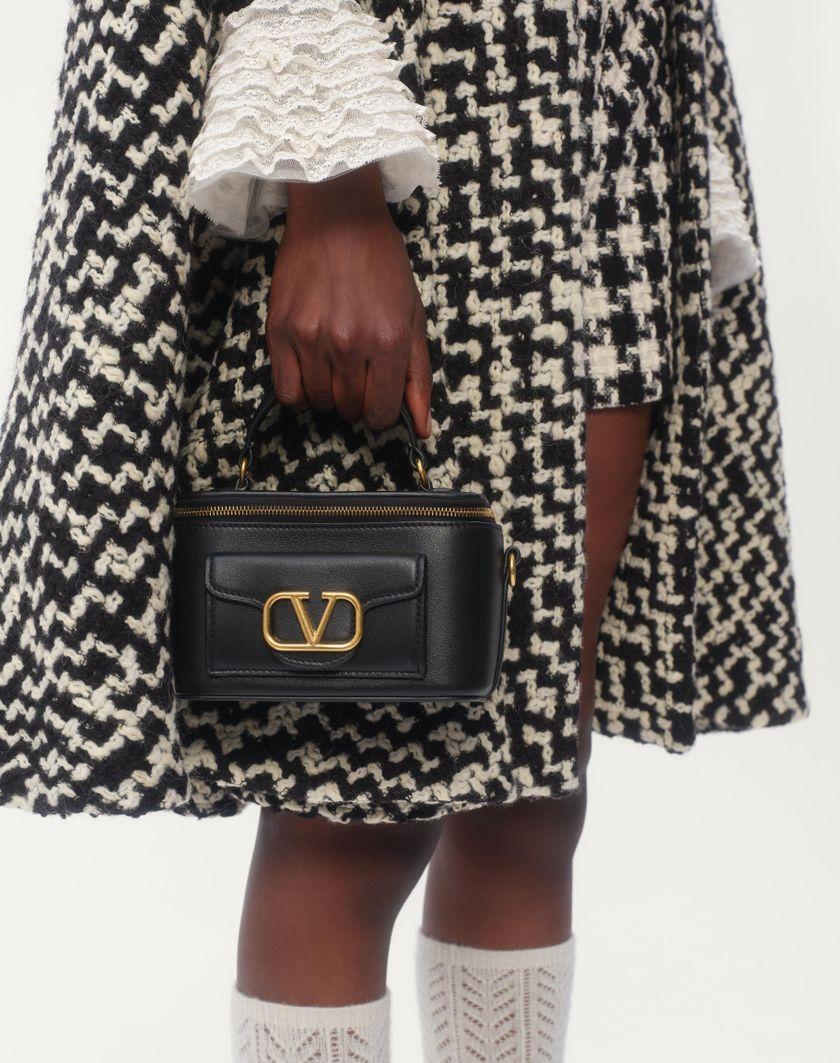 Valentino Handbags Camicia In Georgette Per Donna In Nero/avorio | Valentino IT