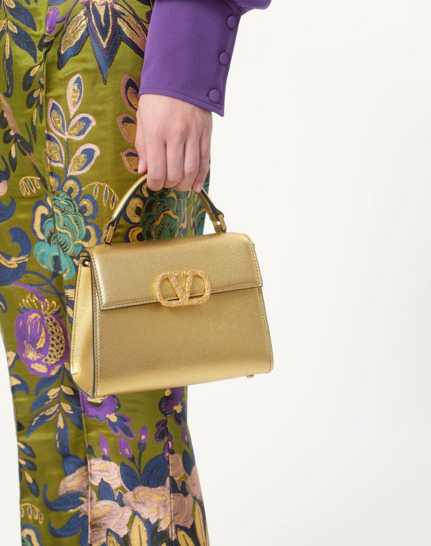 Valentino Handbags Camicia In Georgette Per Donna In Violet | Valentino IT