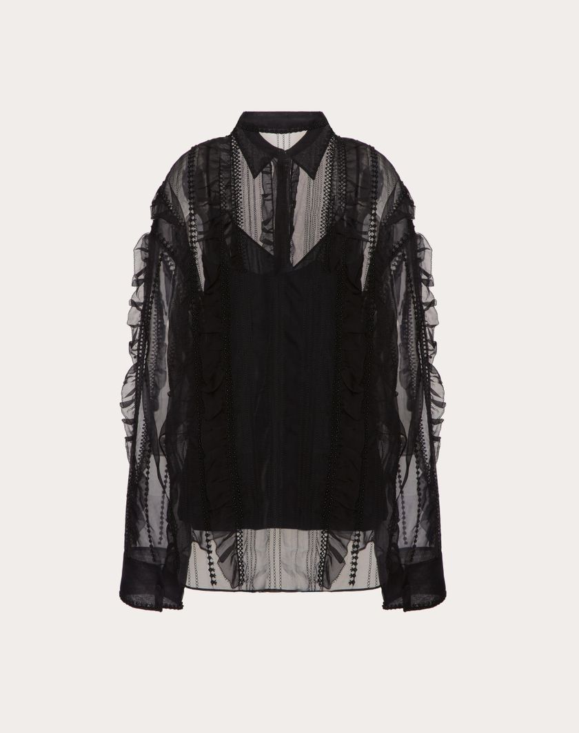 Valentino Handbags Camicia Per Donna In Nero | Valentino IT
