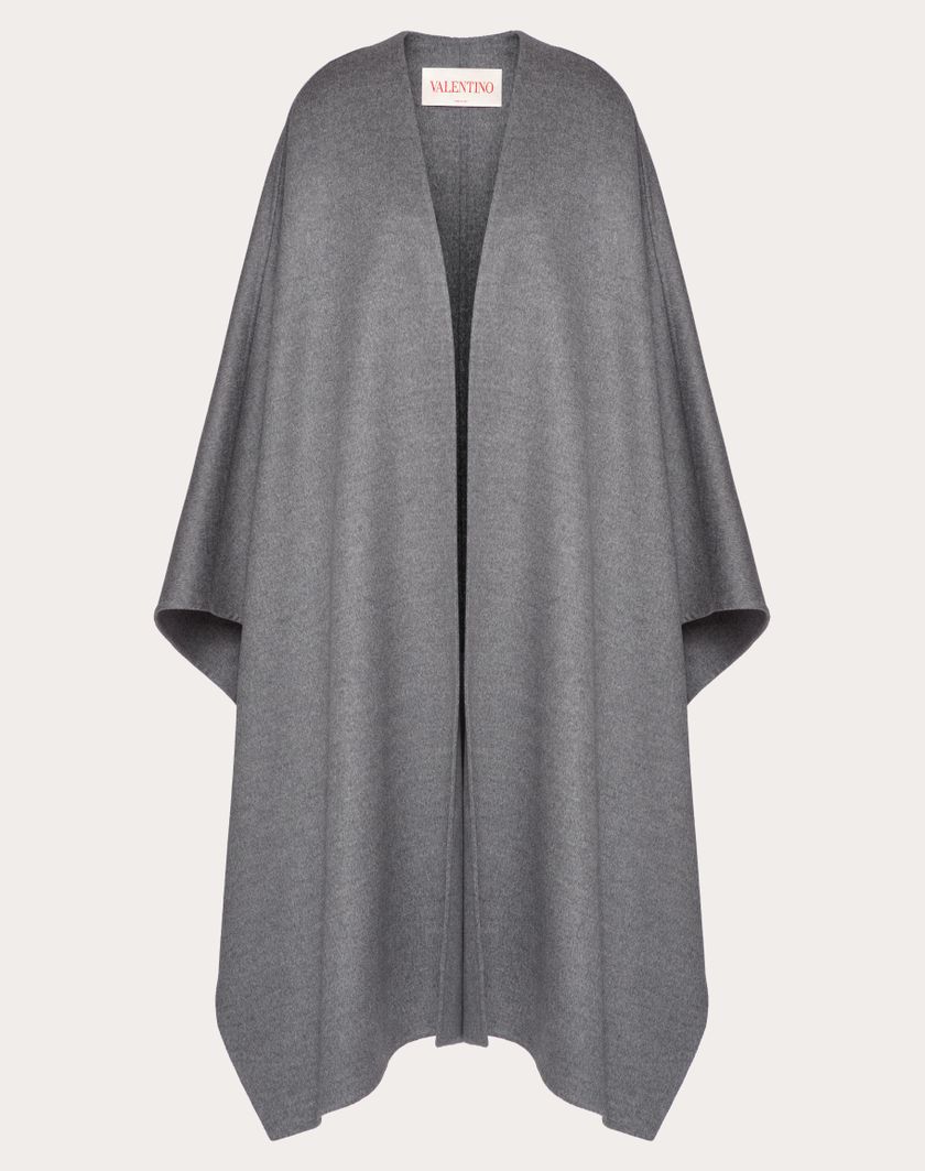 Valentino Handbags Cappa In Compact Drap per Donna in Grigio Scuro | Valentino IT