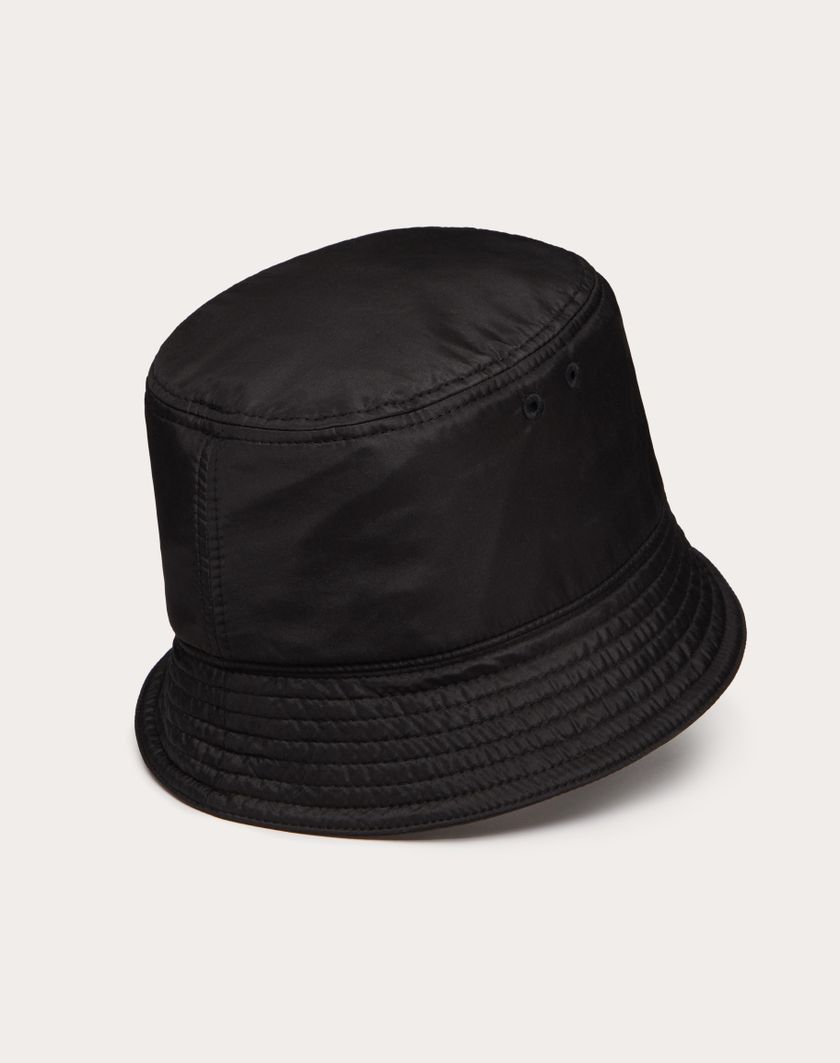 Valentino Handbags Cappello Bucket Vlogo Signature In Seta Per Uomo In Nero | Valentino IT
