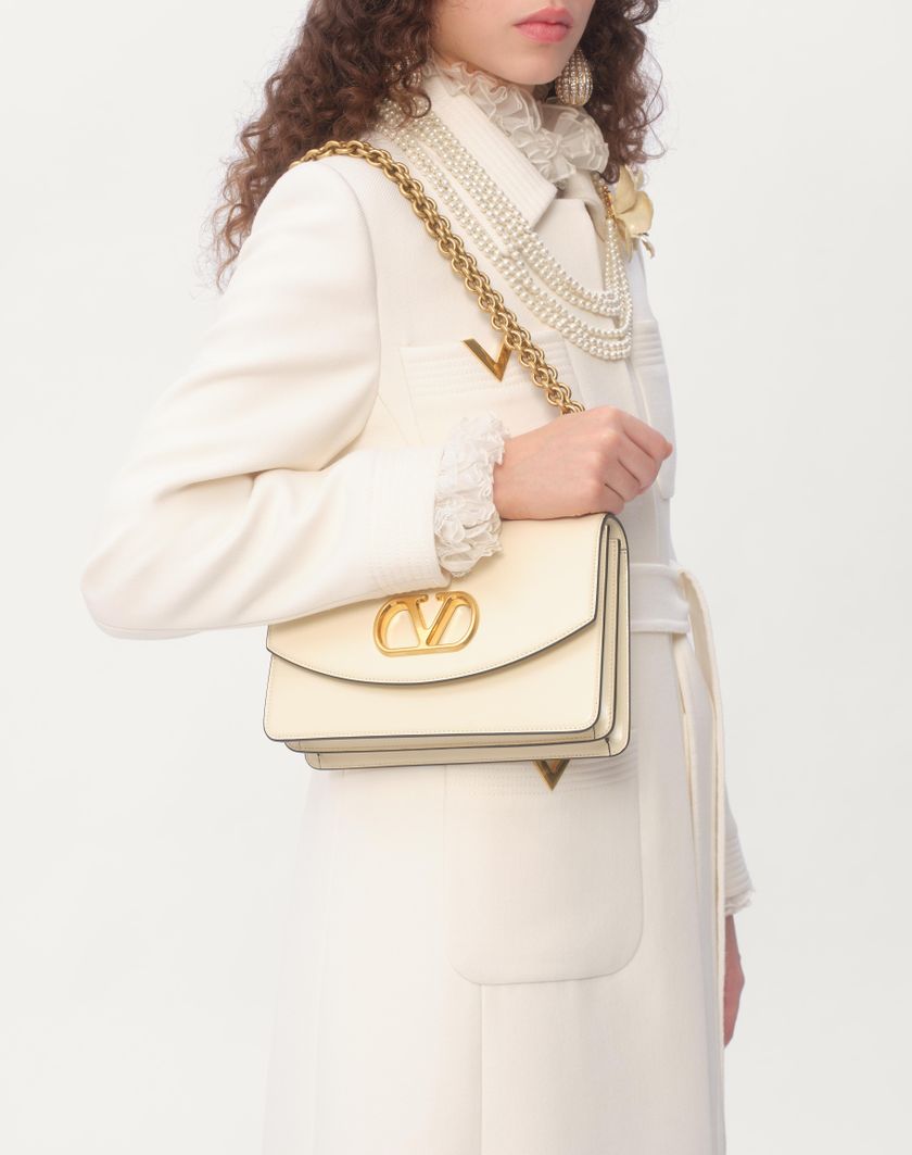 Valentino Handbags Cappotto In Drill Double Per Donna In Avorio | Valentino IT