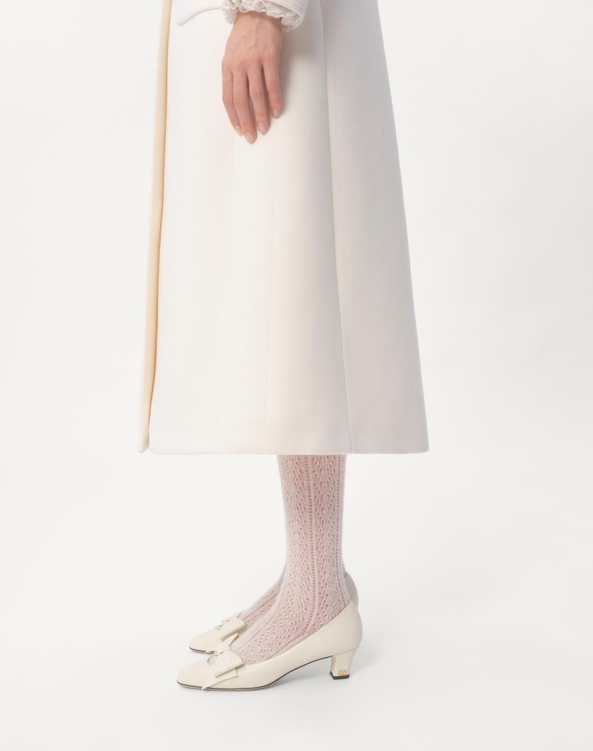 Valentino Handbags Cappotto In Drill Double Per Donna In Avorio | Valentino IT