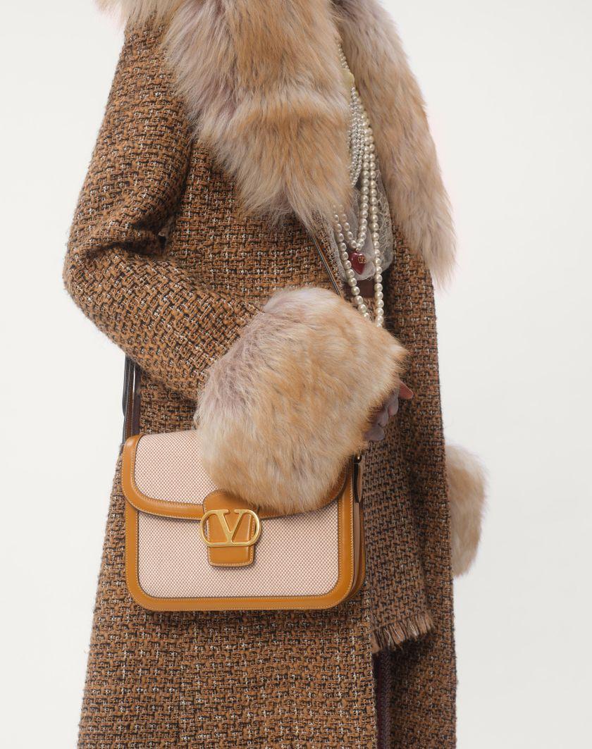 Valentino Handbags Cappotto In Fantasy Tweed Per Donna In Marrone/multicolor | Valentino IT