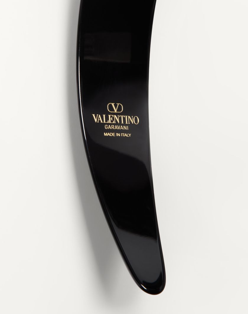 Valentino Handbags Cerchietto Vlogo Signature In Resina Metallo E Cristalli Per Donna In Multicolor | Valentino IT