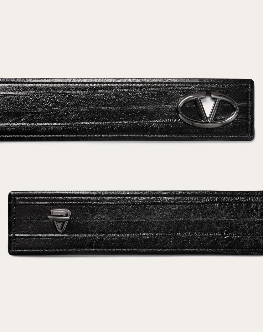 Valentino Handbags Cintura Vlogo The Bold Edition In Anguilla 60 Mm Per Donna In Nero | Valentino IT