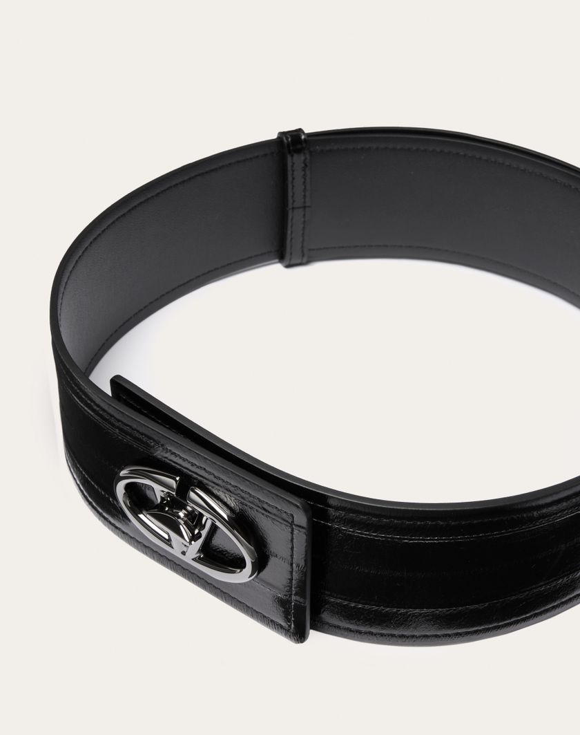 Valentino Handbags Cintura Vlogo The Bold Edition In Anguilla 60 Mm Per Donna In Nero | Valentino IT