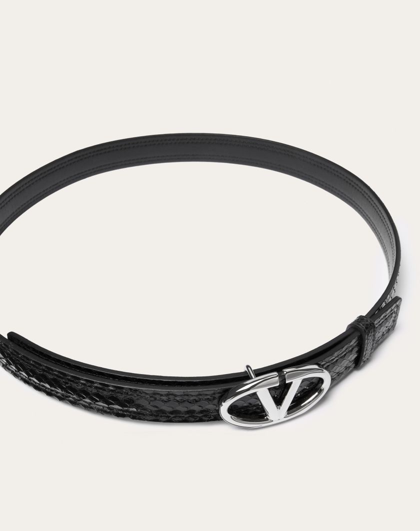 Valentino Handbags Cintura Vlogo The Bold Edition In Ayers 20 Mm Per Donna In Nero | Valentino IT