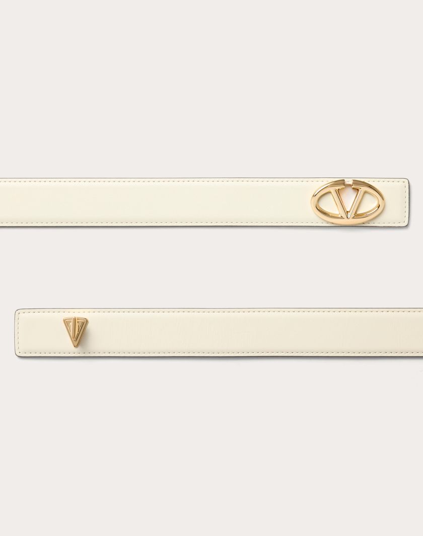 Valentino Handbags Cintura Vlogo The Bold Edition In Vitello 30 Mm Per Donna In Tabacco | Valentino IT