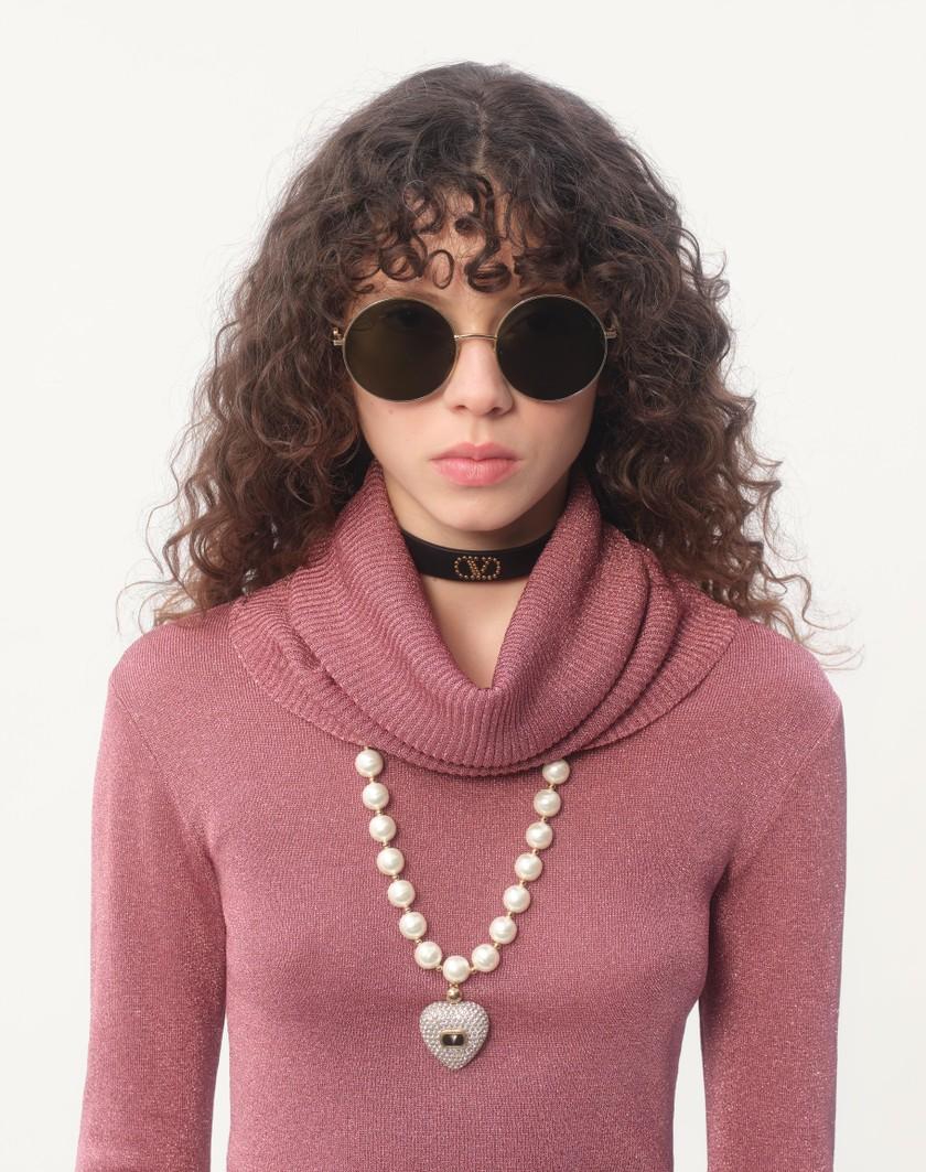 Valentino Handbags Collana Coeur Royal In Metallo Smalto Perle E Cristalli Swarovski® Per Donna In Multicolor | Valentino IT