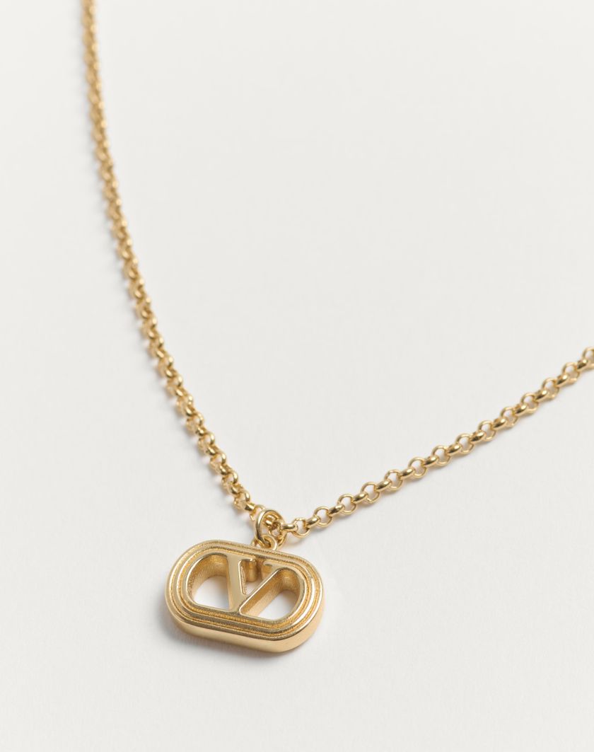 Valentino Handbags Collana Ovalette In Metallo Per Donna In Oro | Valentino IT