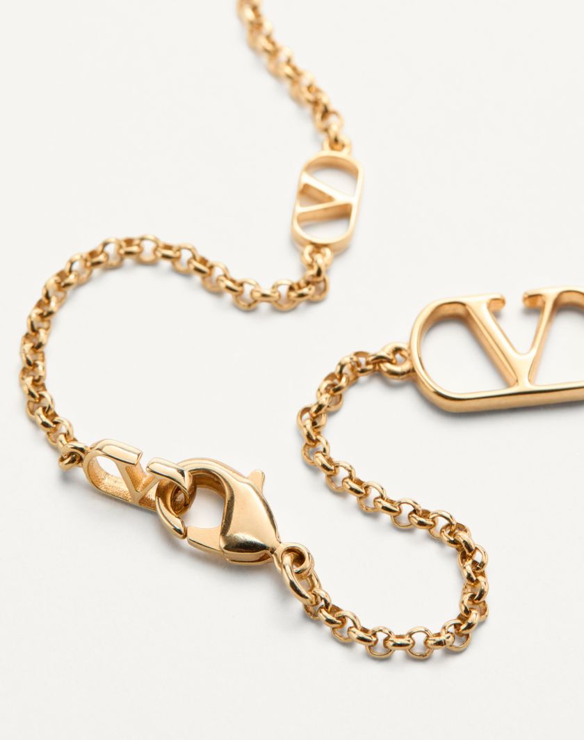 Valentino Handbags Collana Vlogo Signature In Metallo Per Donna In Oro | Valentino IT