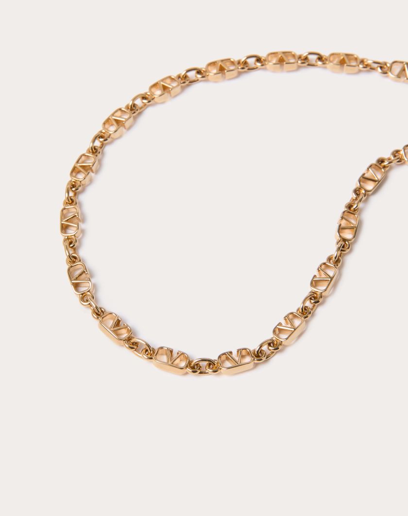 Valentino Handbags Collana Vlogo Signature In Metallo Per Donna In Oro | Valentino IT