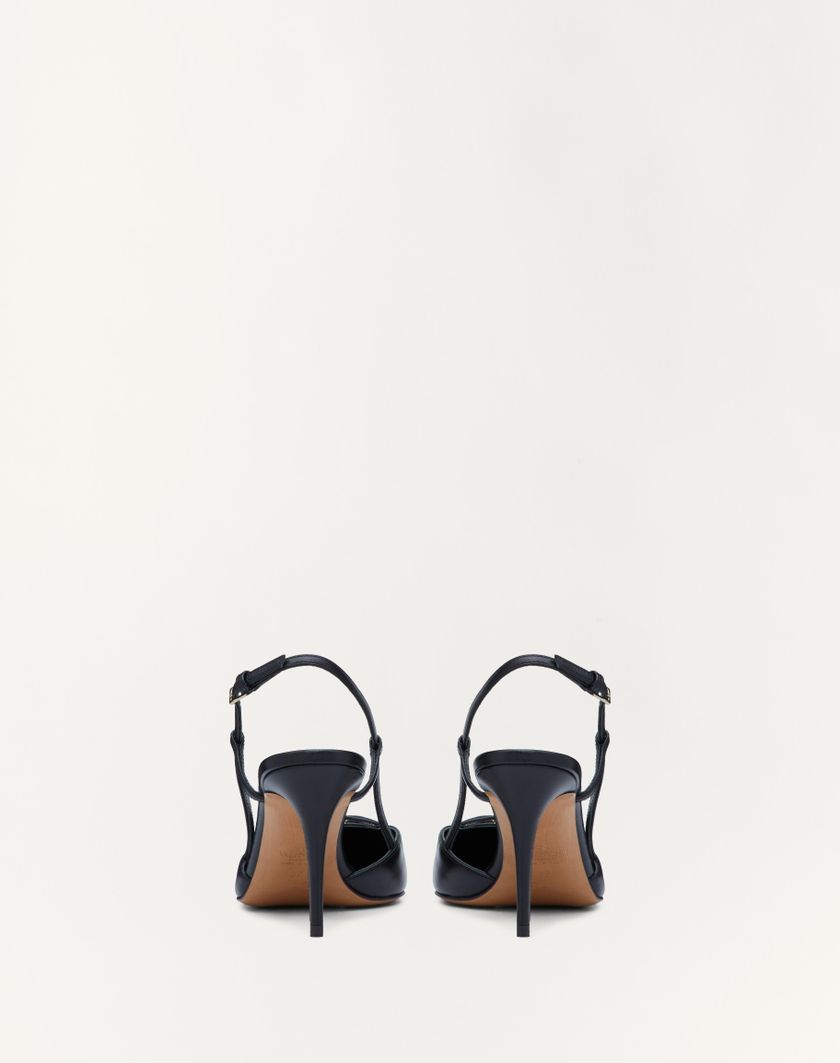 Valentino Handbags Décolleté Slingback Vlogo Signature In Vitello 80mm Per Donna In Nero | Valentino IT