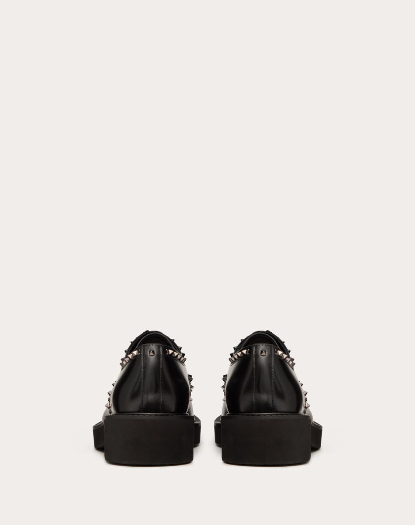 Valentino Handbags Derby Valentino Garavani Gentleglam In Vitello Per Uomo In Nero | Valentino IT